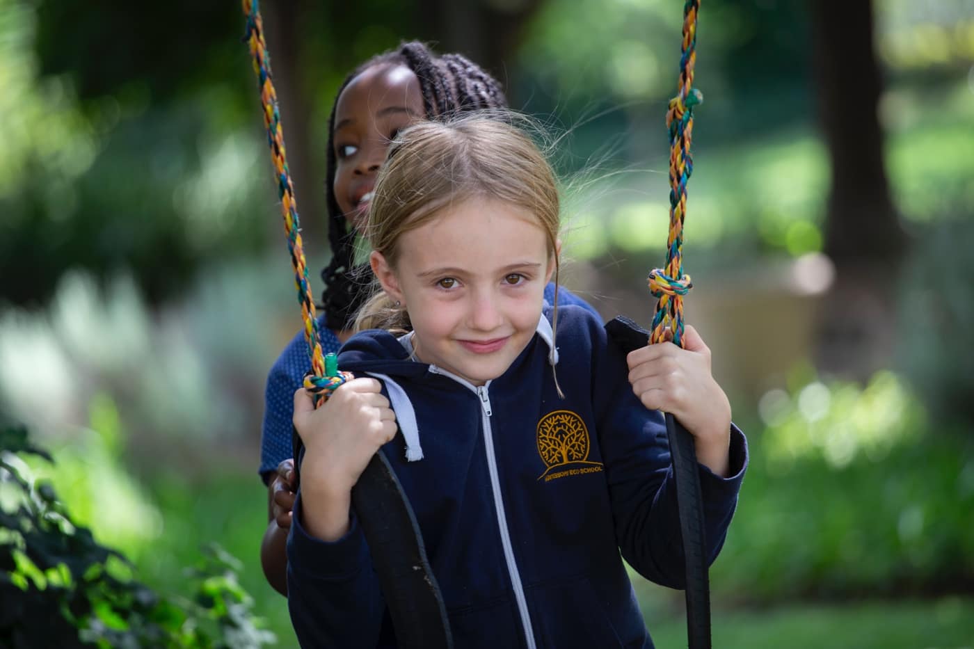 A child enjoying outdoor play, part of our holistic approach to development
